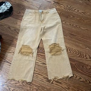 Vervet Distressed Camel Jeans